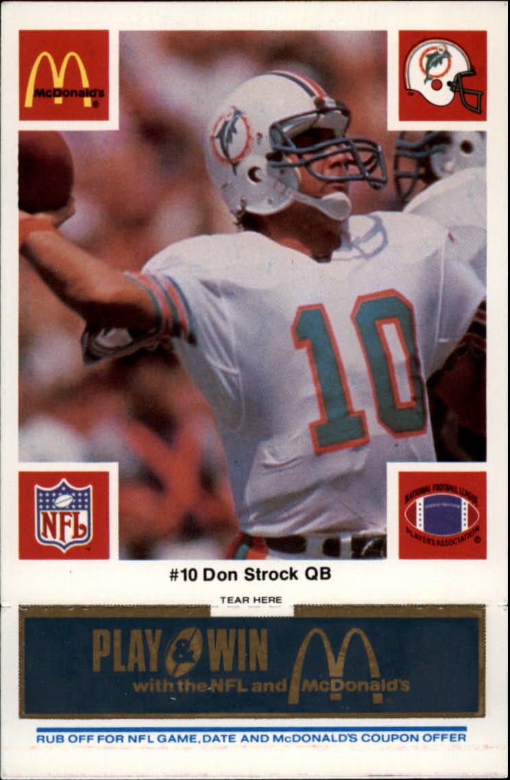 : 1980 Topps Football #381 Don Strock Miami Dolphins SET