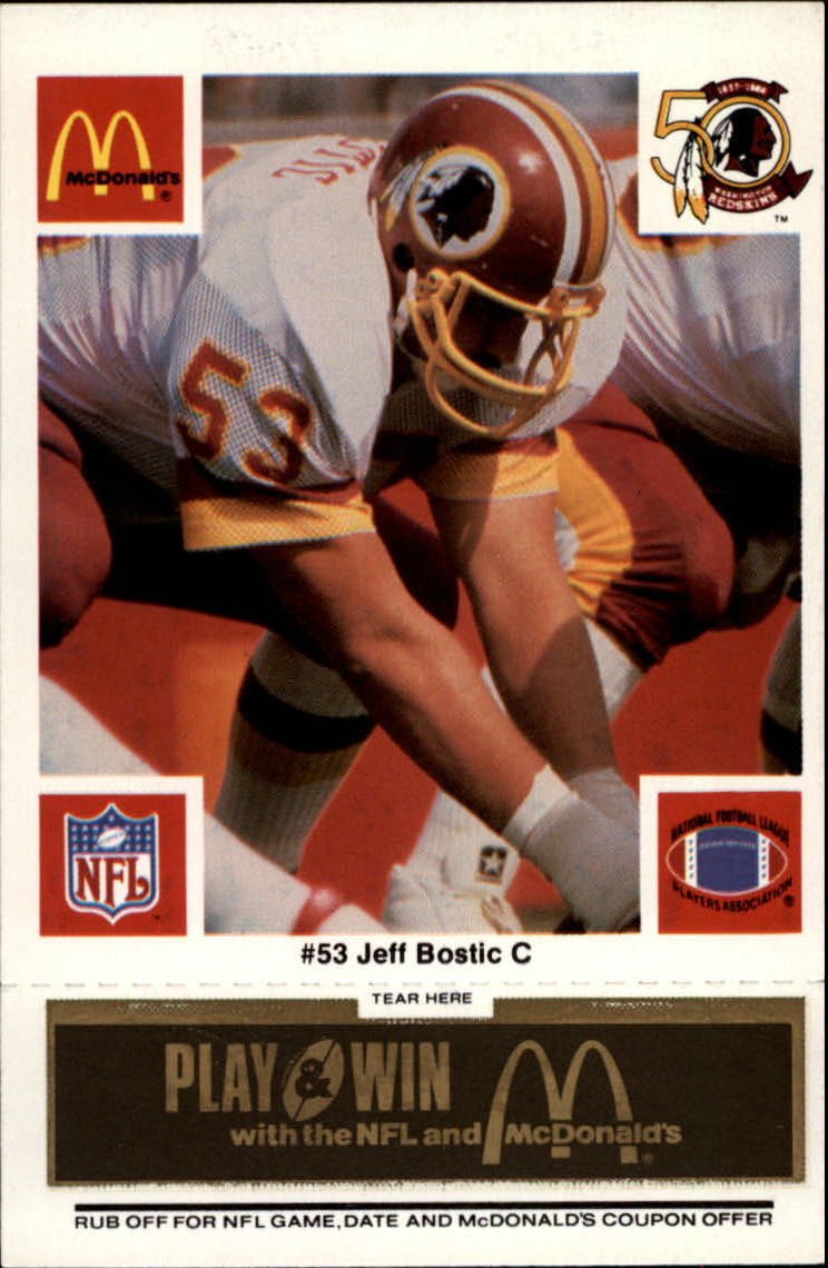 1983 Topps VERNON DEAN Washington Redskins Rookie Card