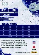 2010 Score #130 Reggie Wayne back image
