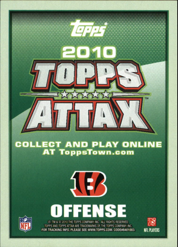 2010 Topps Attax Code Cards #6 Cedric Benson back image