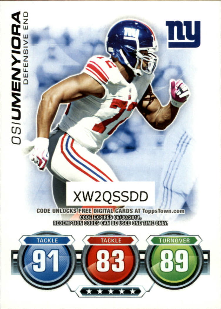 B5801- 2010 Topps Attax FB Card #s 1-220 +Inserts -You Pick- 15+ FREE US SHIP - Picture 322 of 341