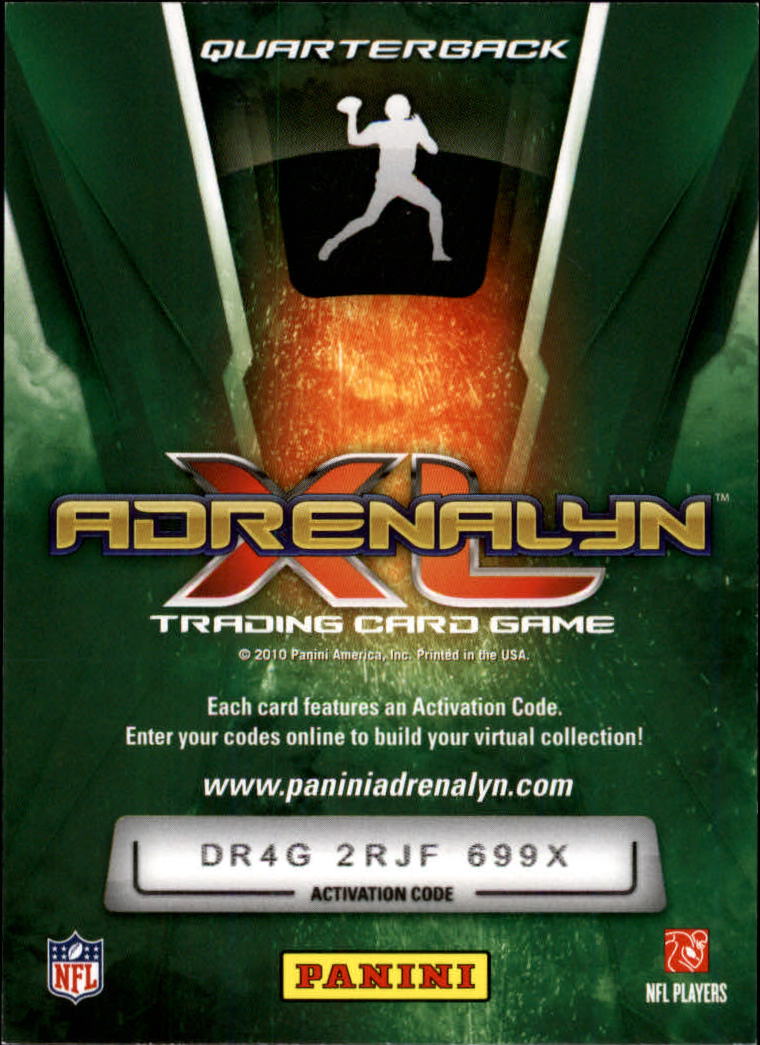 2010 Adrenalyn XL #10 Matt Leinart back image