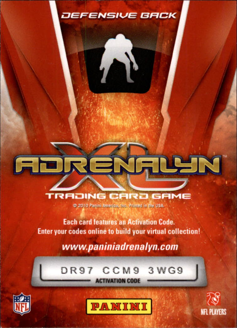 2010 Adrenalyn XL #67 Danieal Manning back image