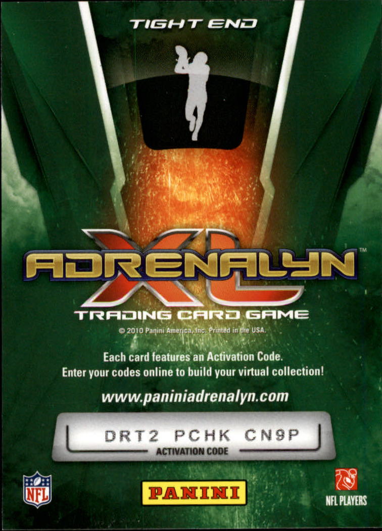 2010 Adrenalyn XL #70 Greg Olsen back image