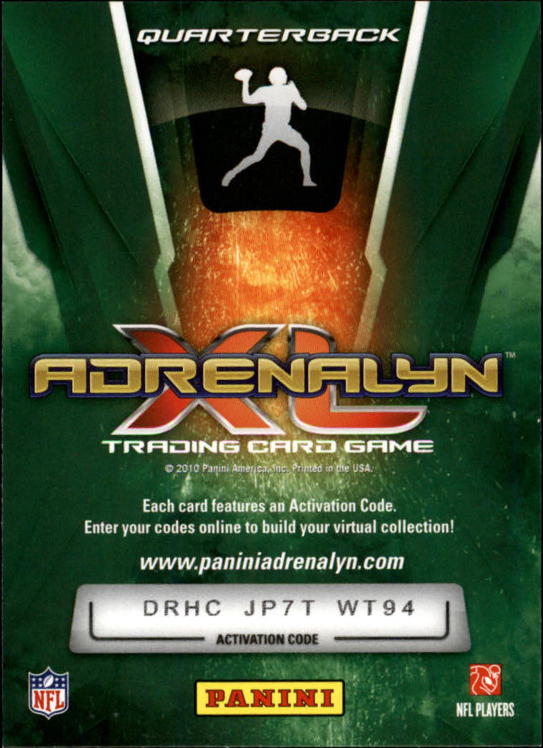 2010 Adrenalyn XL #98 Jake Delhomme back image