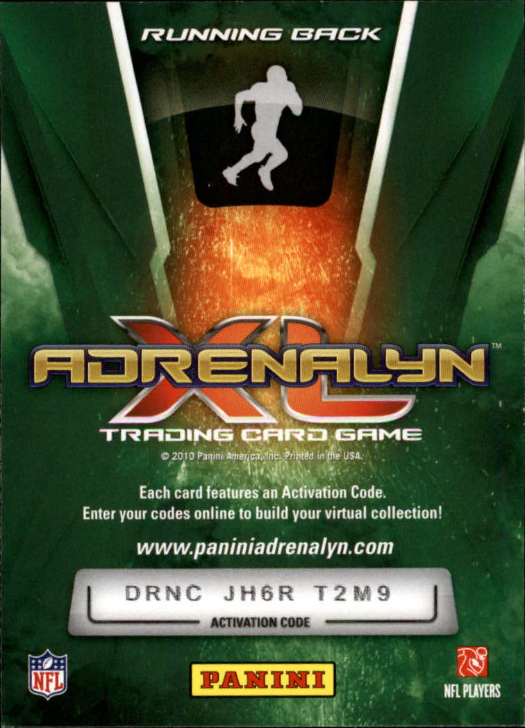 2010 Adrenalyn XL #99 Jerome Harrison back image