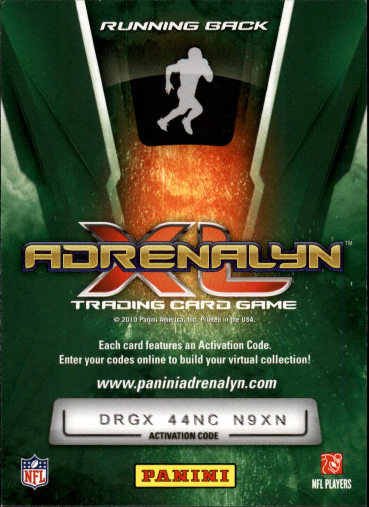 2010 Adrenalyn XL #226 Toby Gerhart RC back image