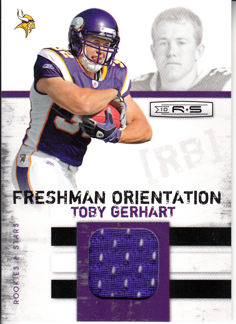 2010 Rookies and Stars Freshman Orientation Materials Jerseys #22 Toby Gerhart