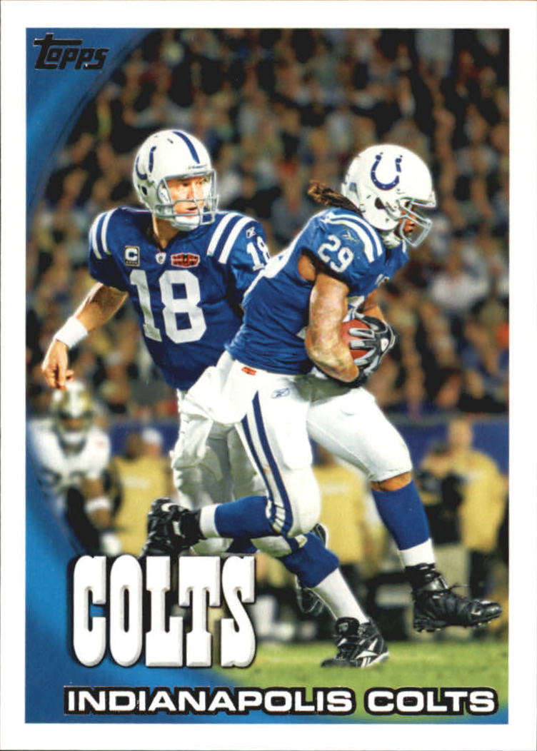 2010 Topps #79 Indianapolis Colts Team/Peyton Manning/Joseph Addai