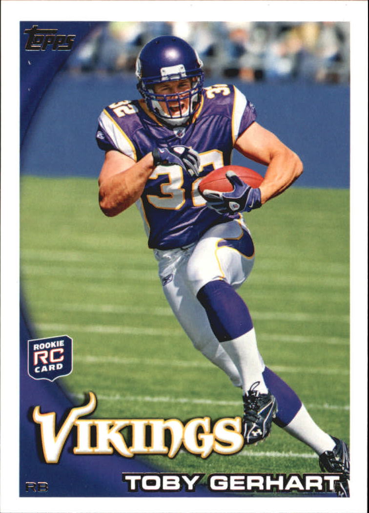 2010 Topps #203A Toby Gerhart RC/Running pose