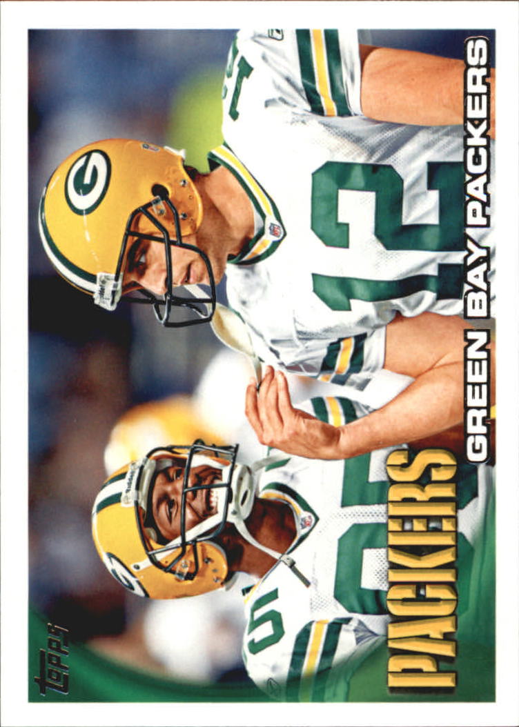 2010 Topps #378 Green Bay Packers Team/Aaron Rodgers/Greg Jennings