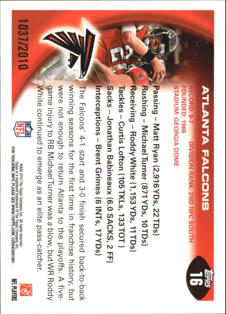 2010 Topps Football "Black - Blue - Gold" Parallel Cards - Picture 21 of 275