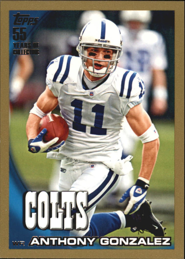 2010 Topps Football "Black - Blue - Gold" Parallel Cards - Picture 28 of 275