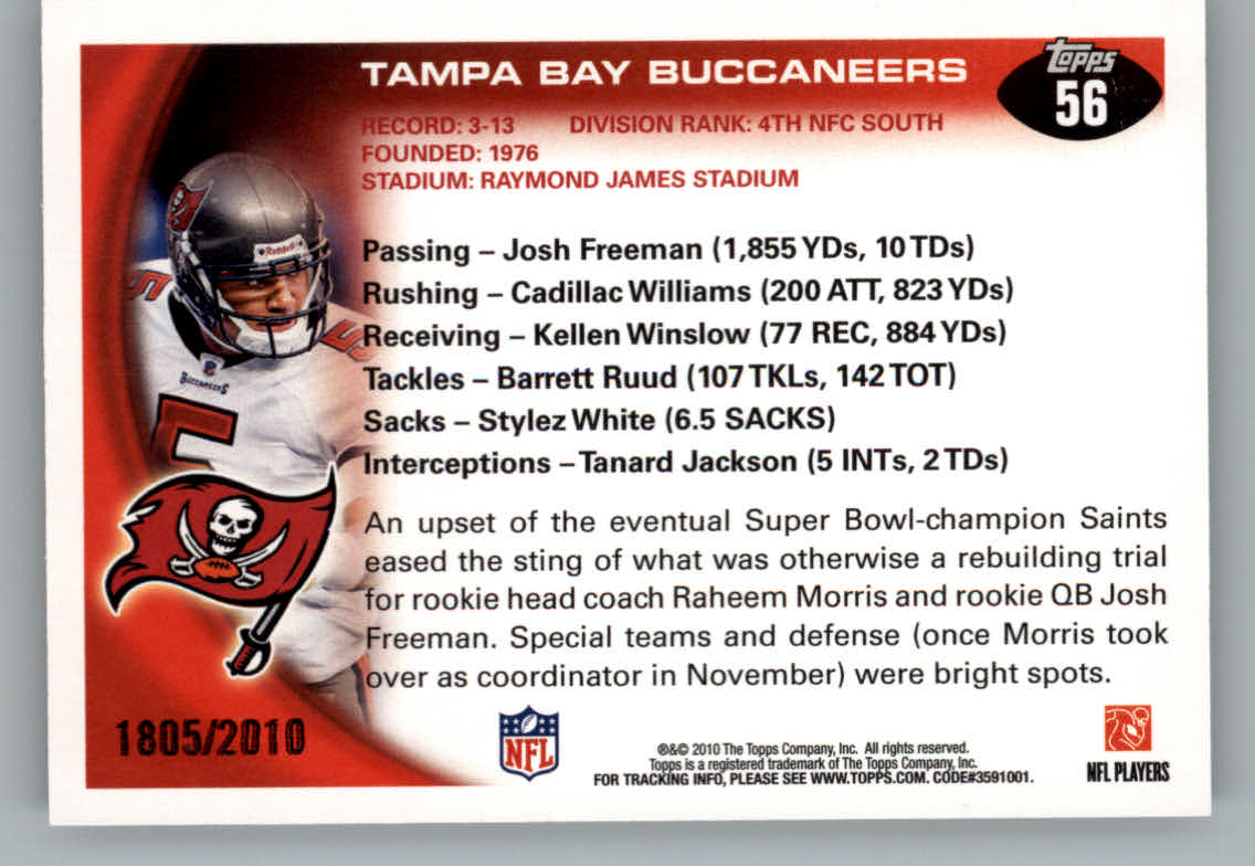2010 Topps Football "Black - Blue - Gold" Parallel Cards - Picture 39 of 275