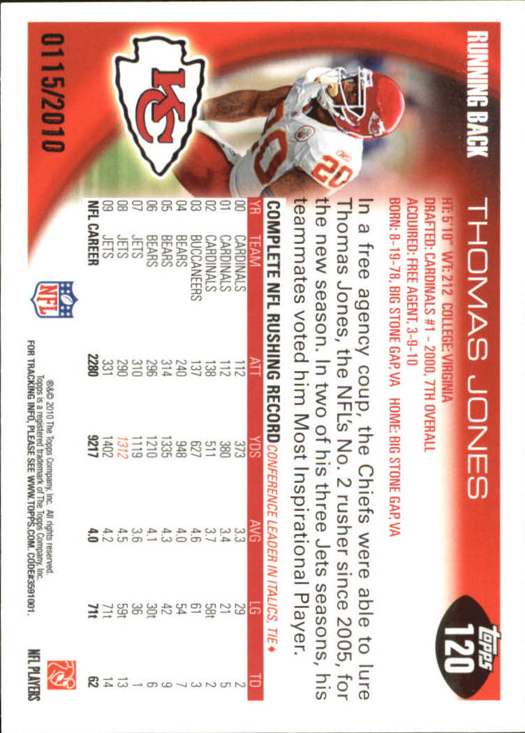 2010 Topps Football "Black - Blue - Gold" Parallel Cards - Picture 67 of 275