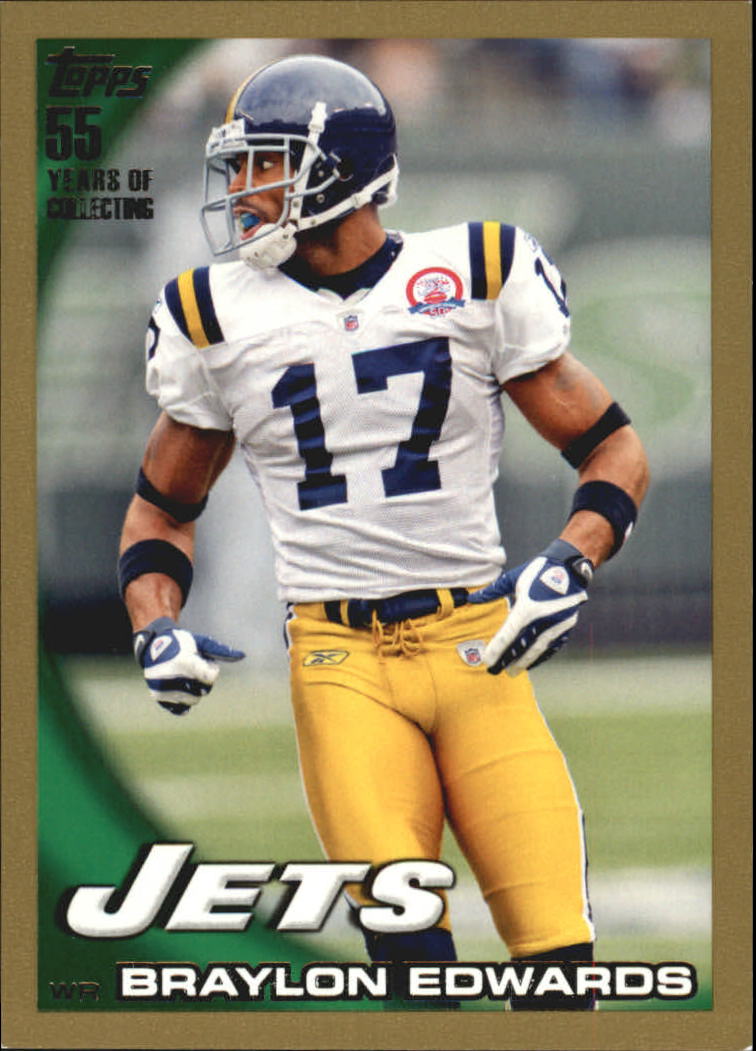 2010 Topps Football "Black - Blue - Gold" Parallel Cards - Picture 114 of 275