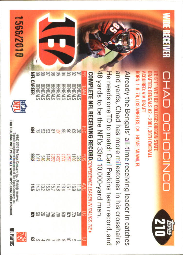 2010 Topps Football "Black - Blue - Gold" Parallel Cards - Picture 121 of 275