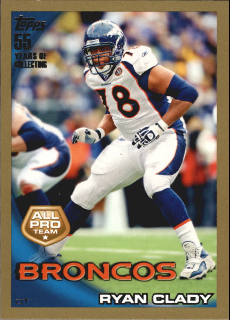 2010 Topps Football "Black - Blue - Gold" Parallel Cards - Picture 180 of 275