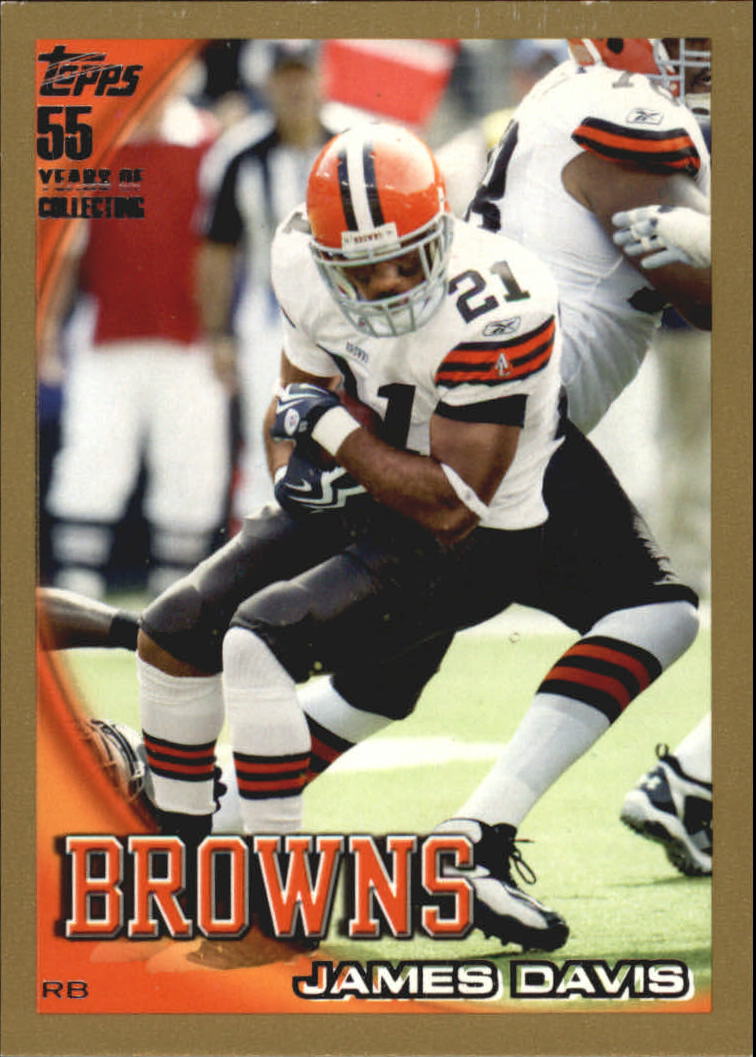 2010 Topps Football "Black - Blue - Gold" Parallel Cards - Picture 216 of 275