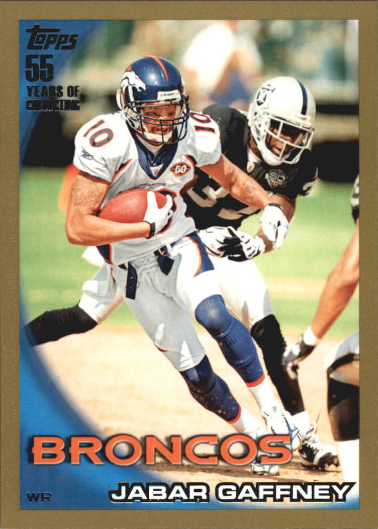 2010 Topps Football "Black - Blue - Gold" Parallel Cards - Picture 250 of 275