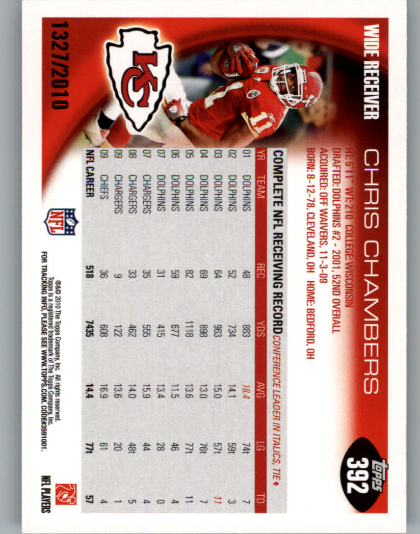 2010 Topps Football "Black - Blue - Gold" Parallel Cards - Picture 259 of 275