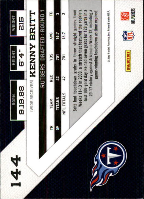 B5930- 2010 Panini Threads FB Cards 1-300 +Inserts -You Pick- 15+ FREE US SHIP - Picture 286 of 393
