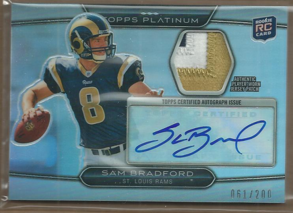 Sam Bradford Cards, Rookie Cards, Autographed Memorabilia Guide