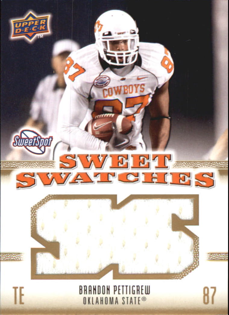 2010 Sweet Spot Sweet Swatches #SSW6 Brandon Pettigrew