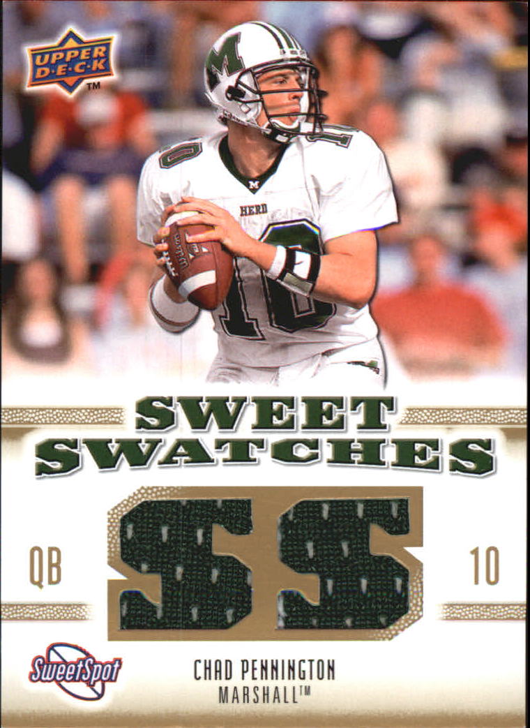 2010 Sweet Spot Sweet Swatches #SSW12 Chad Pennington