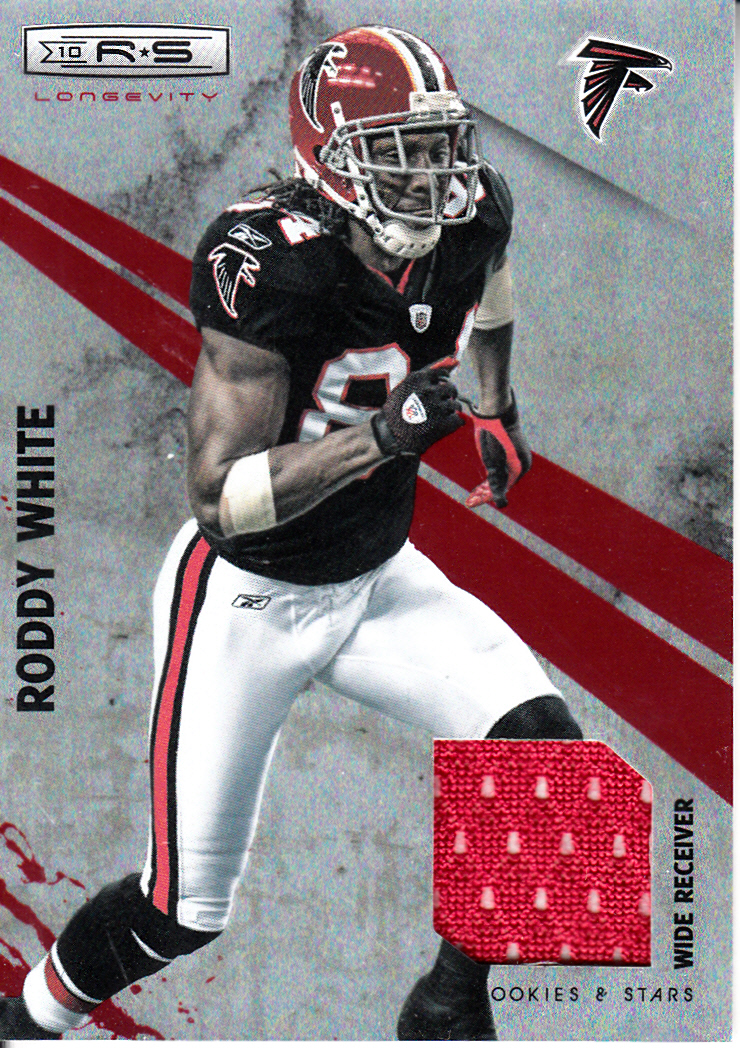 2010 Rookies and Stars Longevity Materials Ruby #7 Roddy White/100
