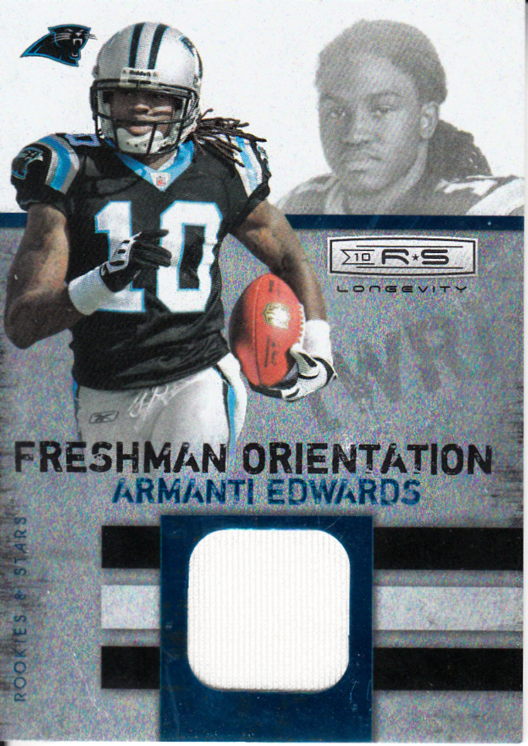 2010 Rookies and Stars Longevity Freshman Orientation Materials Jerseys #4 Armanti Edwards