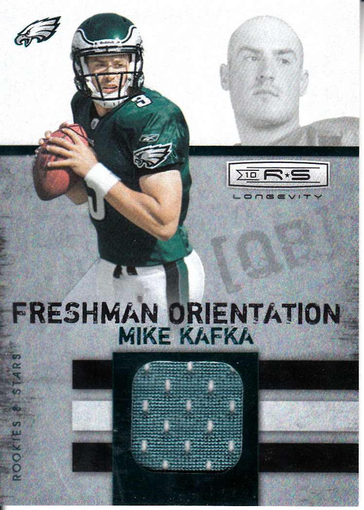 2010 Rookies and Stars Longevity Freshman Orientation Materials Jerseys #25 Mike Kafka