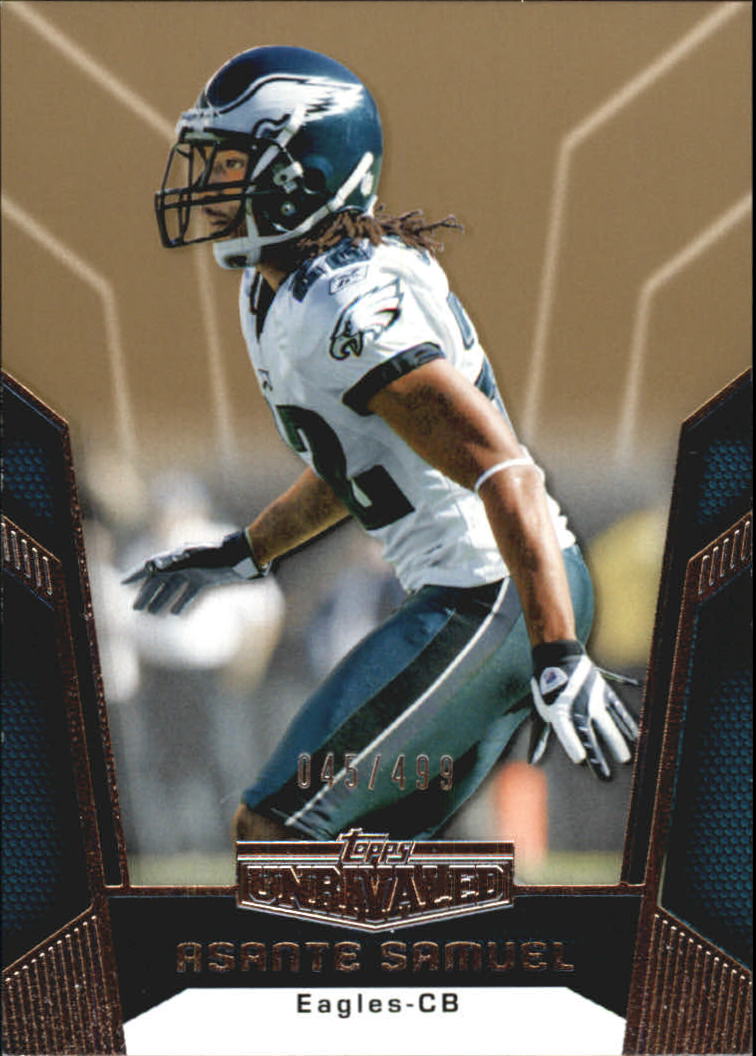 2010 Topps Unrivaled Gold #61 Asante Samuel Card /499 | eBay