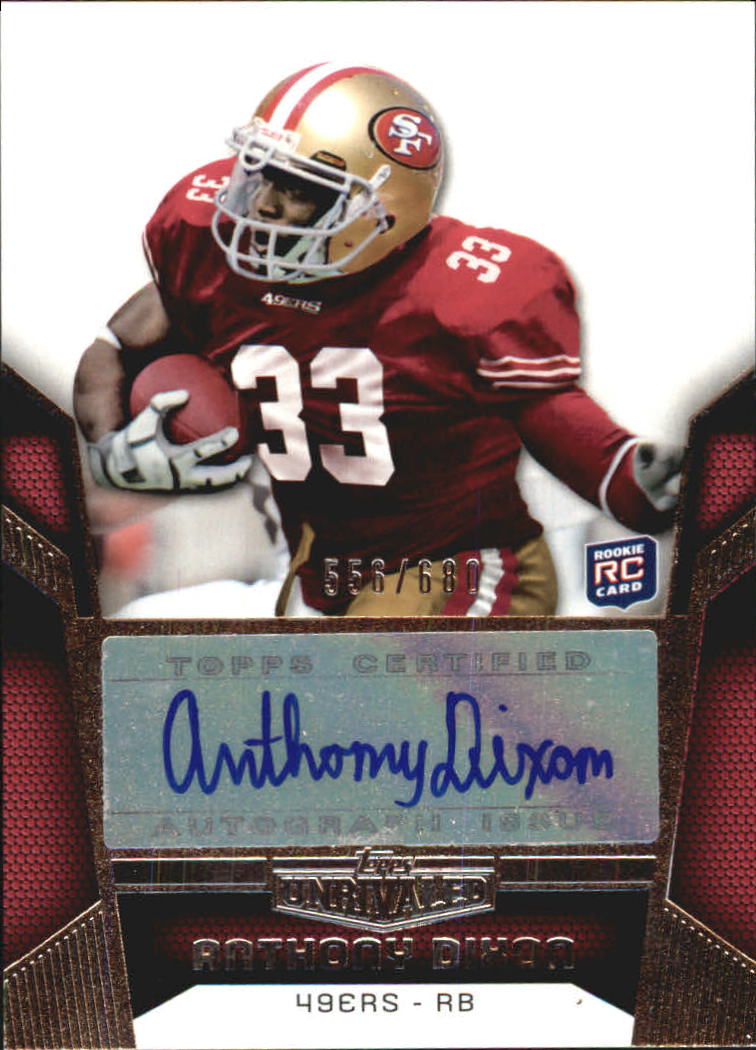 2010 Topps Unrivaled Rookie Autographs #102 Anthony Dixon/680