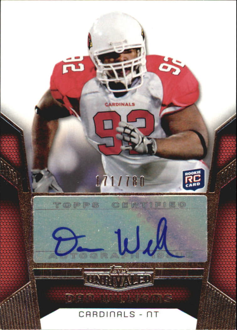 2010 Topps Unrivaled Rookie Autographs #109 Dan Williams/780