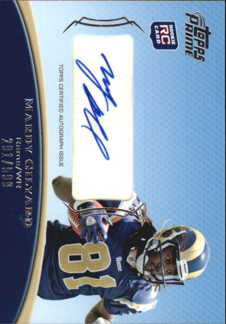2010 Topps Prime Rookie Autographs #PARMG Mardy Gilyard/599