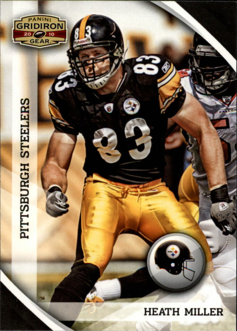 2010 Panini Gridiron Gear Football Card #117 Heath Miller Pittsburgh  Steelers