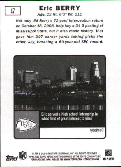 2010 Topps Magic Mini Football Card Pick - Picture 27 of 411