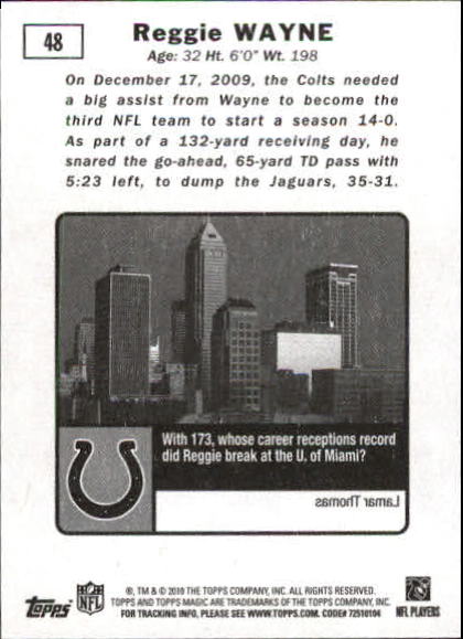 2010 Topps Magic Mini Football Card Pick - Picture 72 of 411