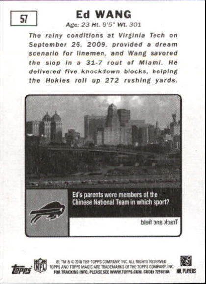 2010 Topps Magic Mini Football Card Pick - Picture 84 of 411