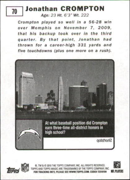 2010 Topps Magic Mini Football Card Pick - Picture 106 of 411