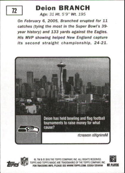 A1736- 2010 Topps Magic FB Asst Inserts Group1 -You Pick- 15+ FREE US SHIP - Picture 25 of 378