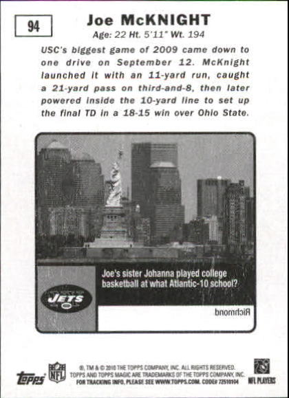 2010 Topps Magic Mini Football Card Pick - Picture 146 of 411