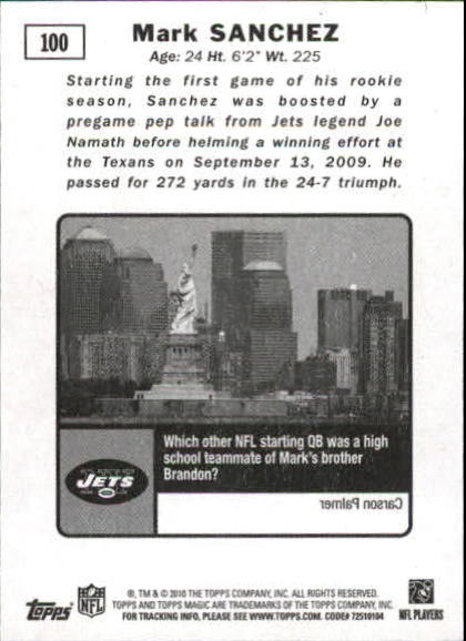 2010 Topps Magic Mini Football Card Pick - Picture 158 of 411