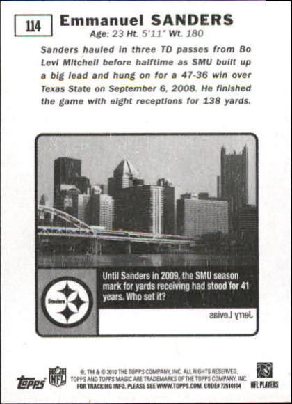 A1736- 2010 Topps Magic FB Asst Inserts Group1 -You Pick- 15+ FREE US SHIP - Picture 233 of 378