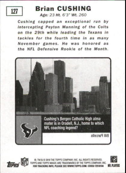 2010 Topps Magic Mini Football Card Pick - Picture 201 of 411