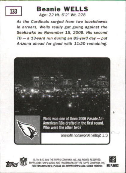 2010 Topps Magic Mini Football Card Pick - Picture 213 of 411