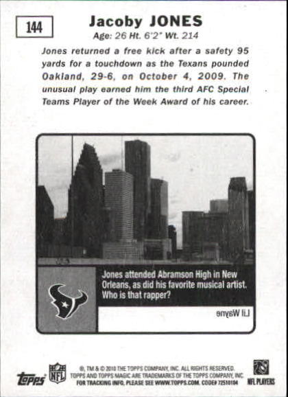 2010 Topps Magic Mini Football Card Pick - Picture 231 of 411