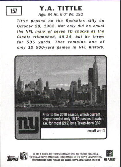 2010 Topps Magic Mini Football Card Pick - Picture 248 of 411