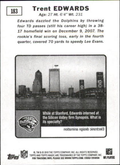 2010 Topps Magic Mini Football Card Pick - Picture 290 of 411